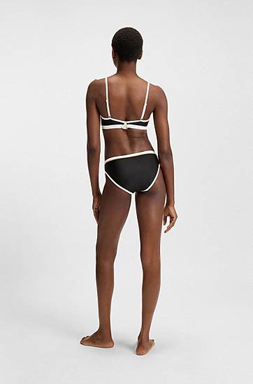 Nohavičky BOSS Signature Bikini Bottoms Čierna | 50540496, 1