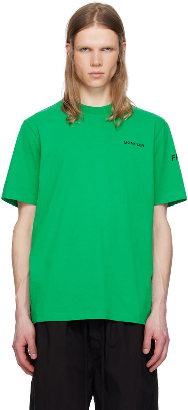 Tričko Moncler Moncler Genius x FRGMT Hiroshi Fujiwara Maxi Logo T-Shirt Zelené | K109U8C00002M3265, 0