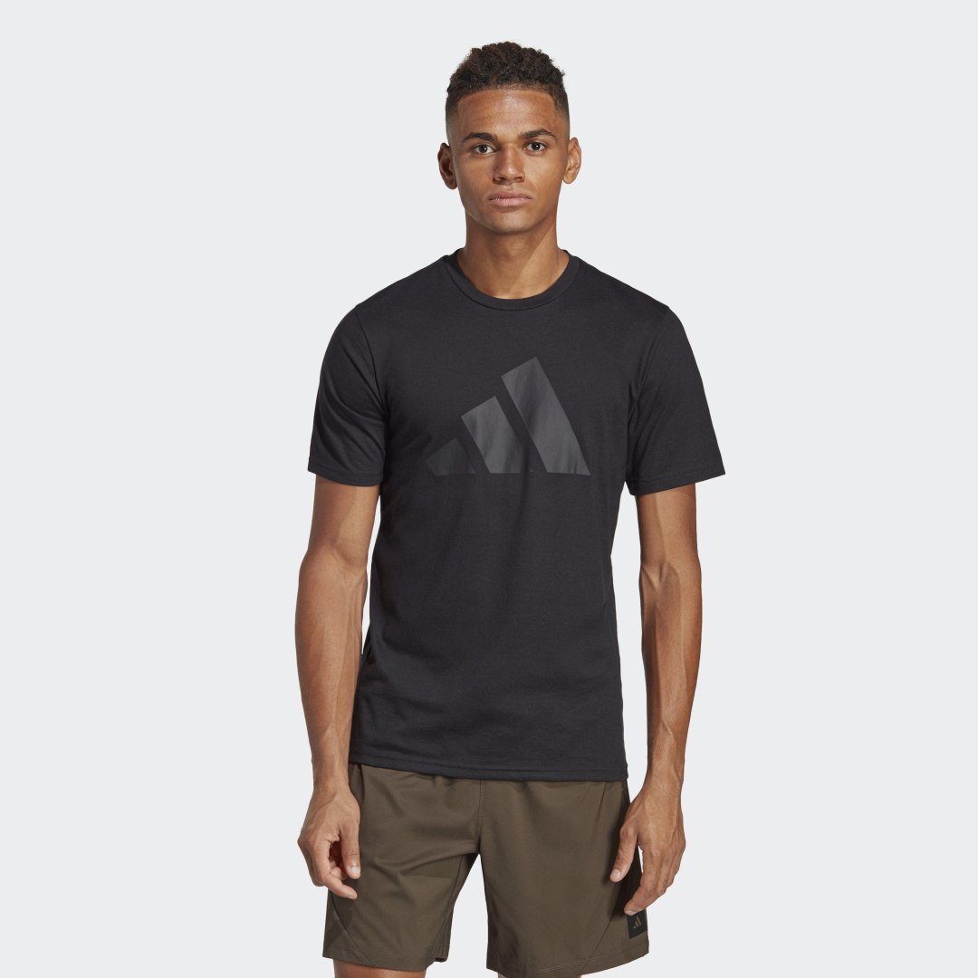 Tričko adidas Performance Train Essentials Feelready Logo Training Tee Čierna | IB8274, 0