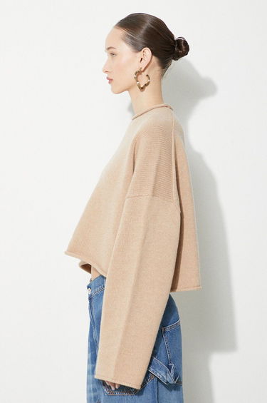 Sveter JW Anderson JW Anderson Cropped Anchor Jumper Béžová | KW1121.YN0264.132, 3