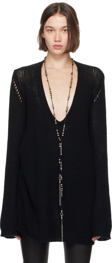 Náhrdelník Ann Demeulemeester Carolina Black Tunic Sweater Čierna | 2202-W-KN56-FA216-099, 0