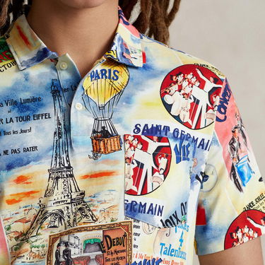 Košeľa Polo by Ralph Lauren Cotton-Jersey Poster Print Polo Shirt Rôznofarebný | 710934758001, 1