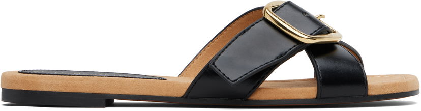 Doplnky Stella McCartney Stella McCartney Gaia Brushed Alter Mat Sandals Čierna | 810572W0U70