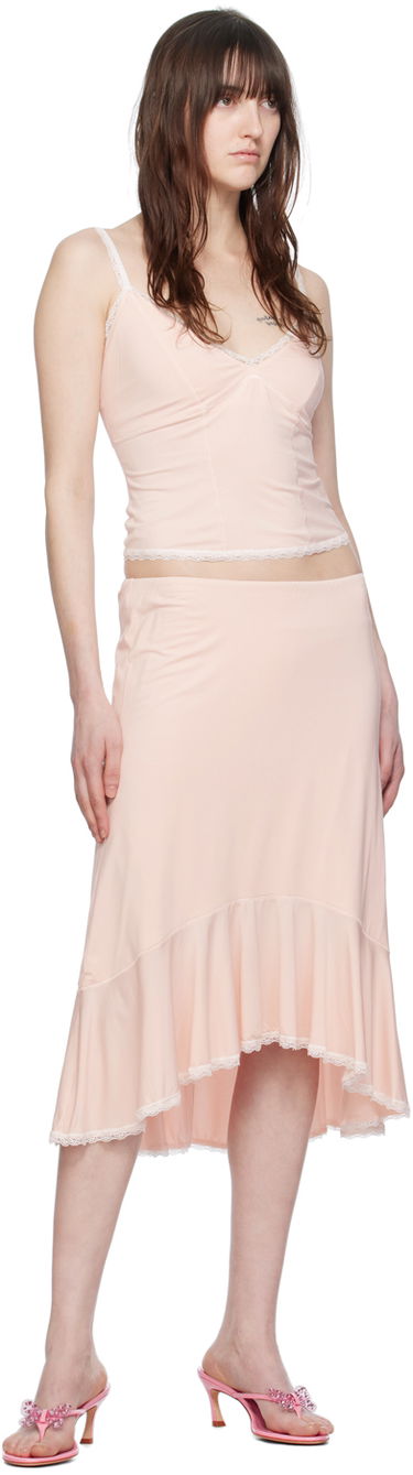 Tielko GUIZIO Guizio Dainty Lace-Trim Camisole Ružová | S24102K017, 3
