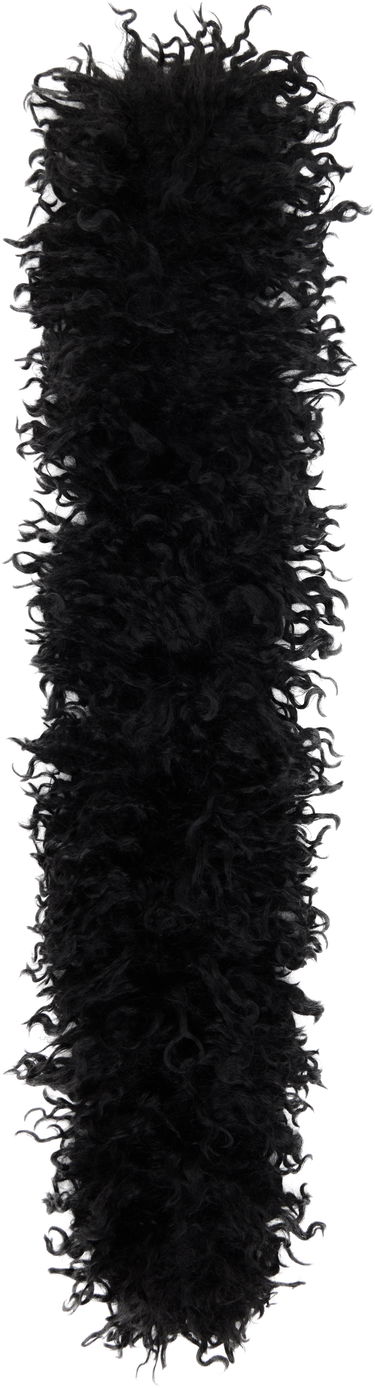 Šál Anna Sui Anna Sui Faux Curly Lamb Fur Long Scarf Čierna | A1025A1, 0