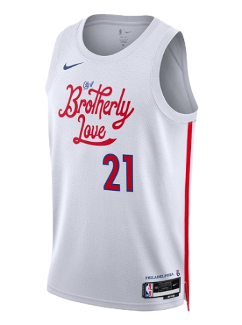 Nike NBA Dri-FIT Joel Embiid Philadelphia 76ers City Edition 2022 Swingman Jersey DO9606-101