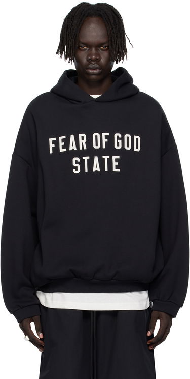 Mikina Fear of God Fear of God ESSENTIALS 90s Fit Fleece Hoodie Čierna | 192SP256210F, 0