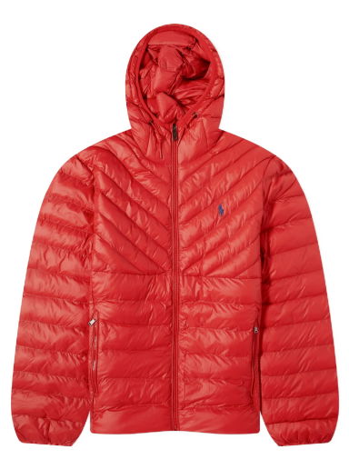 Prešívaná bunda Polo by Ralph Lauren Polo Ralph Lauren Terra Chevron Insulated Hooded Rl2000 Red Červená | 710920283004