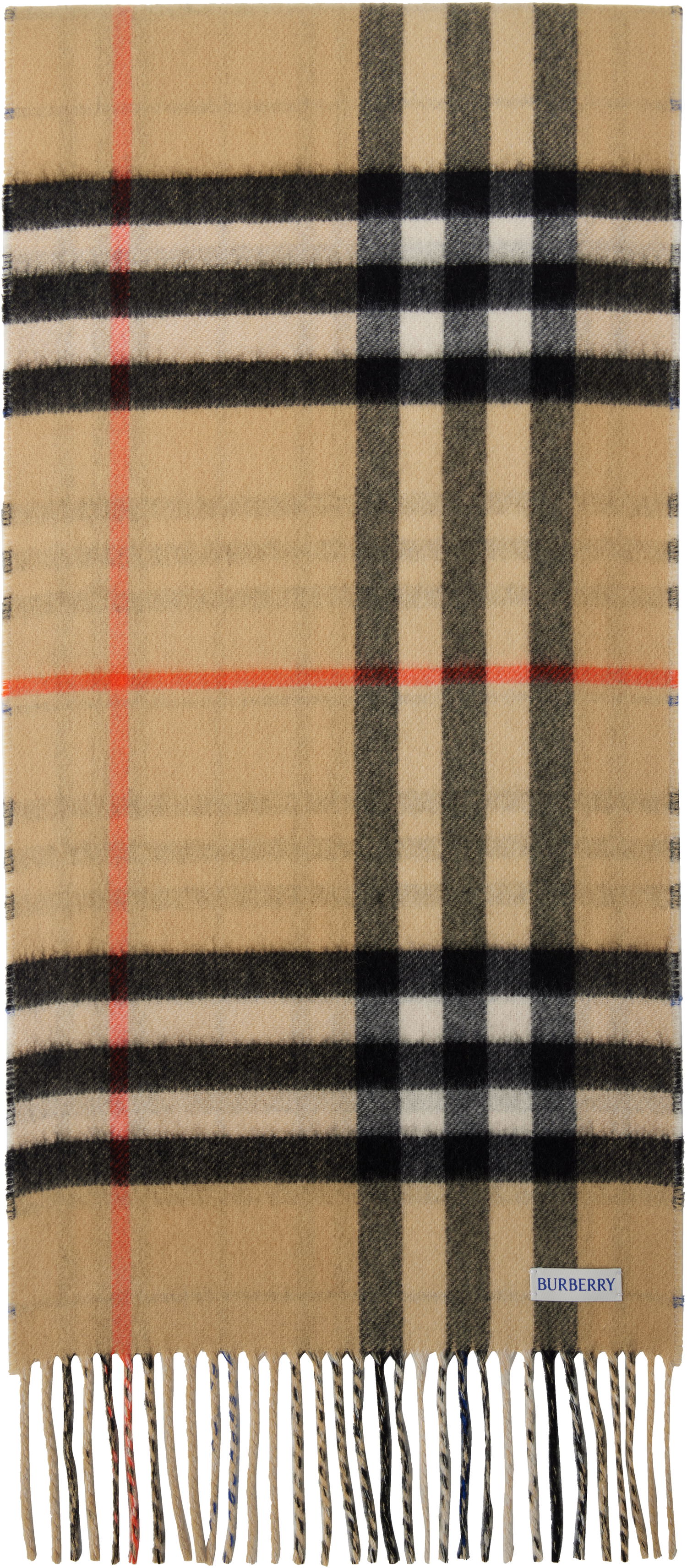 Šál Burberry Burberry Medium Cashmere Check Scarf Béžová | 8090952, 1