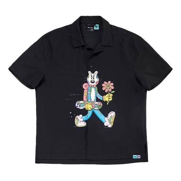 Košeľa Li-Ning Steven Harrington Graphic Short Sleeve Shirt Čierna | ASHR140-1
