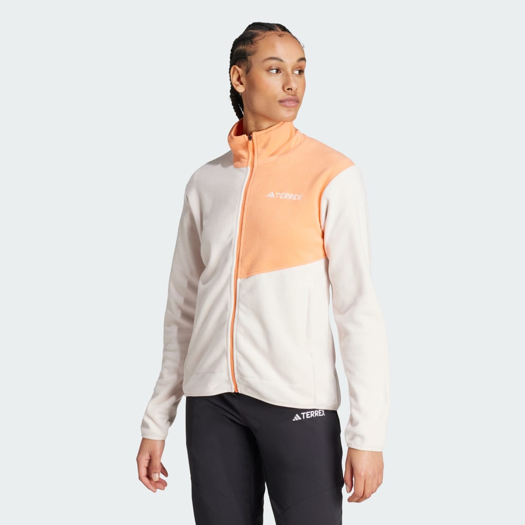 Bunda adidas Performance Terrex Multi Full-Zip Fleece Biela | IZ3299, 0