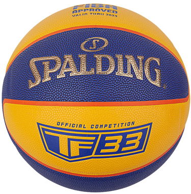 Športový doplnok Spalding TF 33 Official Competition Indoor/Outdoor Basketball FIBA Rôznofarebný | 76862z-blueyellow, 0