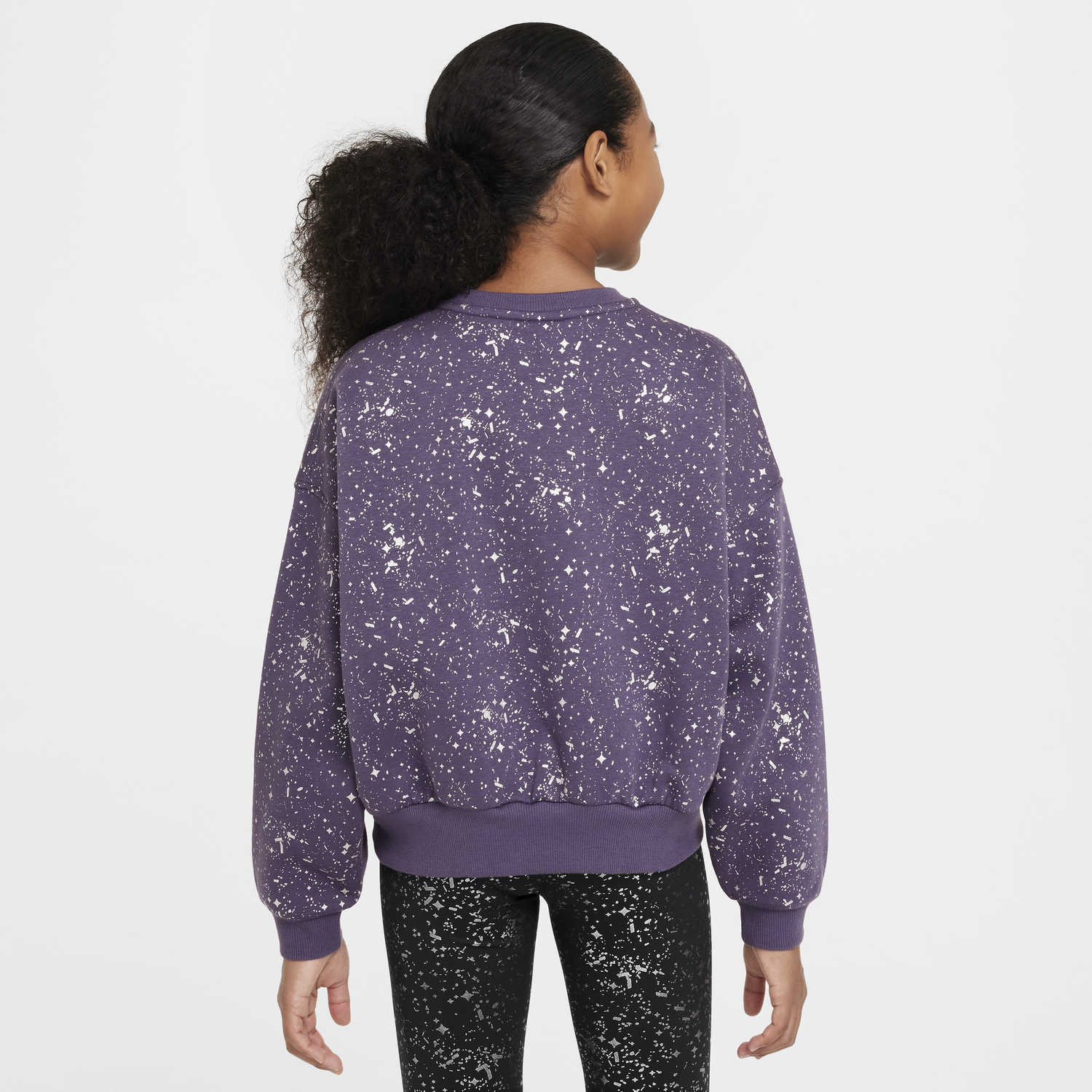 Mikina Nike Sportswear Club Fleece Crewneck Sweatshirt Fialová | HF4393-573, 1
