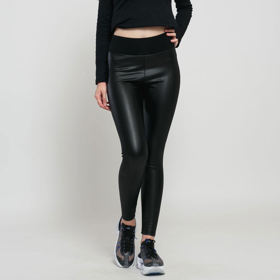 Ladies Faux Leather High Waist Leggings