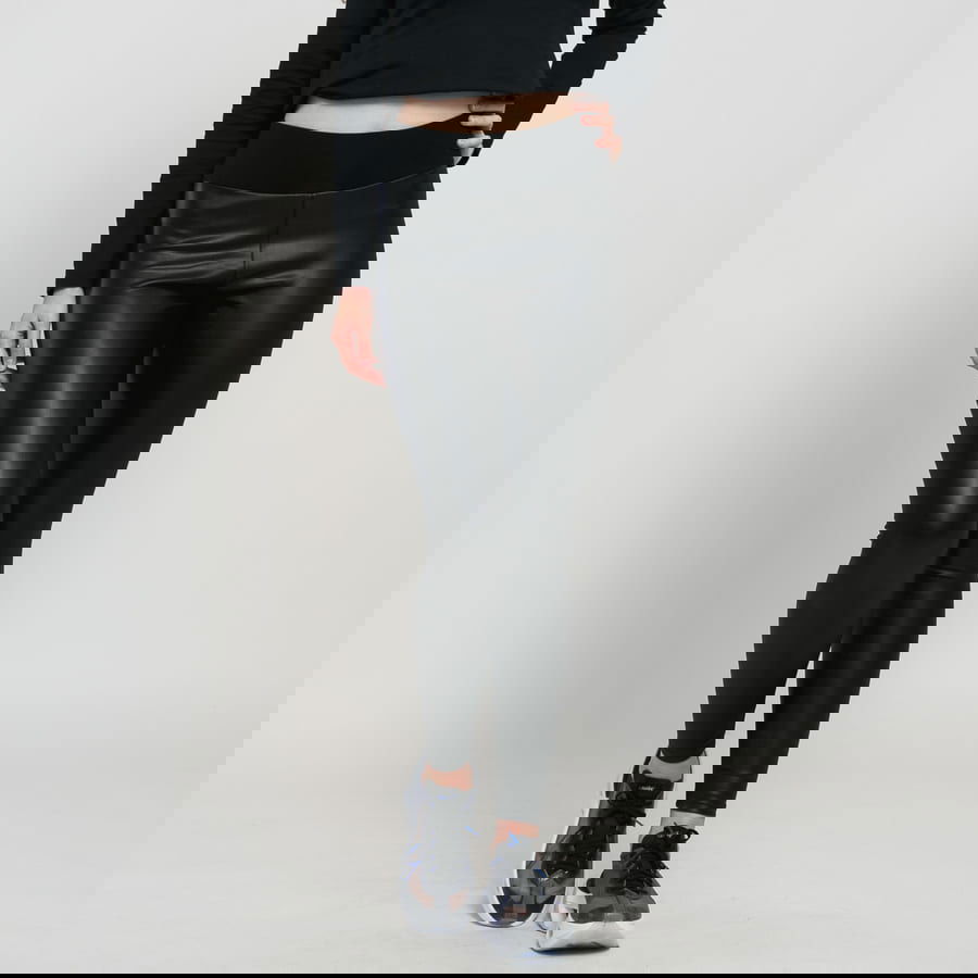 Legíny Urban Classics Ladies Faux Leather High Waist Leggings Čierna | TB3001 black, 1