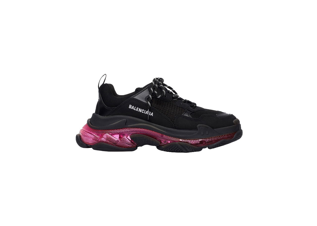 Tenisky a topánky Balenciaga Triple S Clear Sole Neon Pink Čierna | 541624W2FR11053, 0