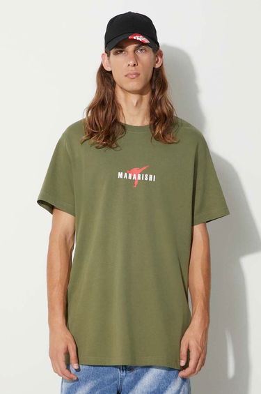Tričko Maharishi Invisible Warrior T-Shirt With Print Zelené | 1070.OLIVE, 0