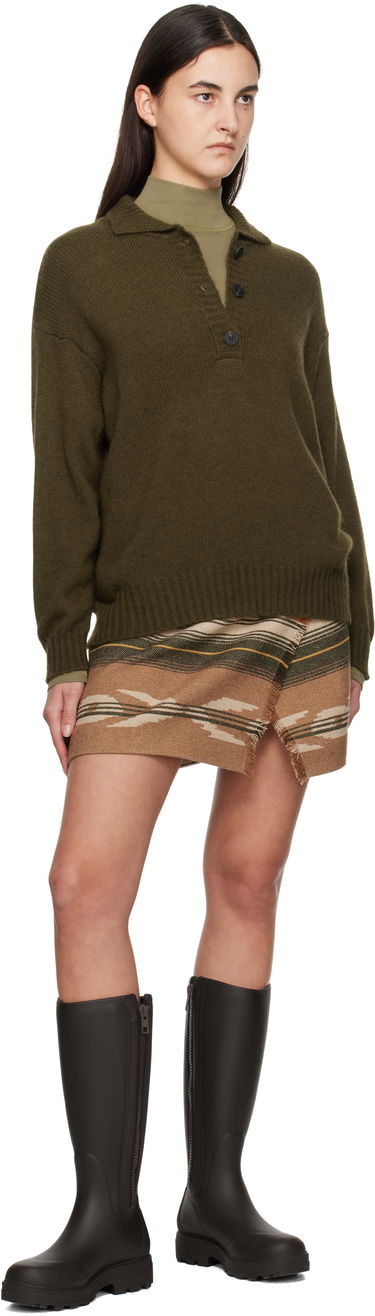 Sveter Max Mara Weekend Max Mara Sabato Wool Polo Sweater Zelené | 2425366013600, 3