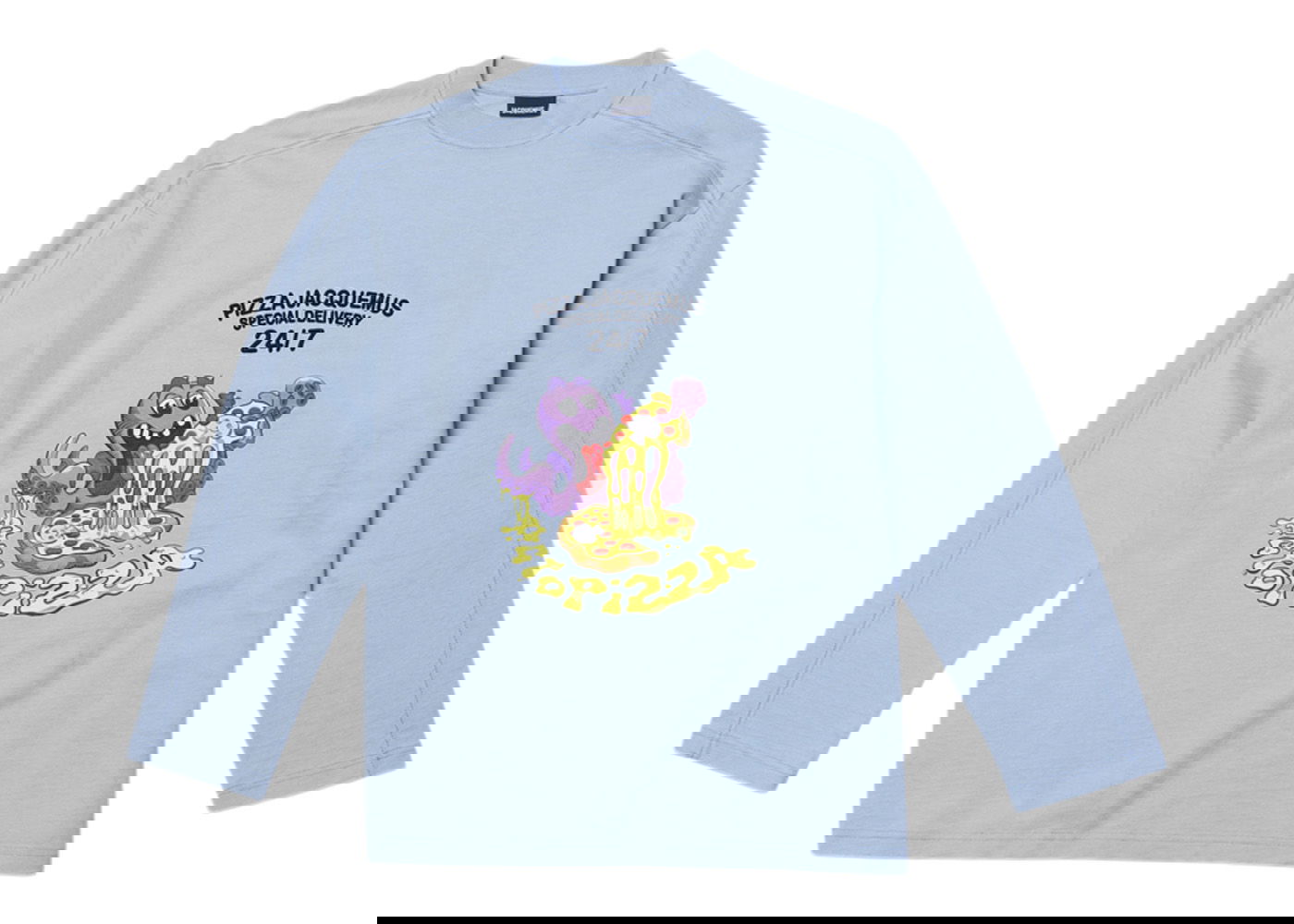 Tričko Jacquemus Le Octopizza Oversized Modrá | 226JS057-2102-3CB, 0