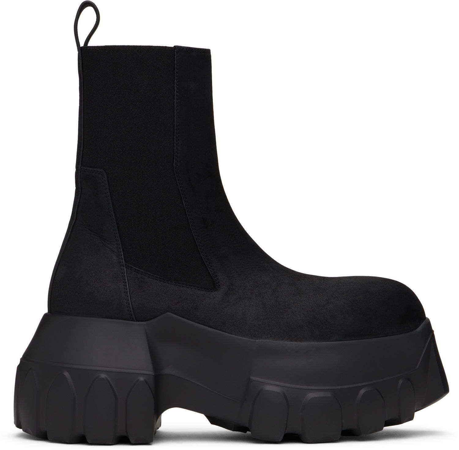 Tenisky a topánky Rick Owens Rick Owens Porterville Beatle Mega Tractor Chelsea Boots Čierna | RR02D6860 LSA, 0