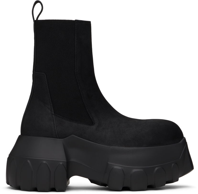 Tenisky a topánky Rick Owens Rick Owens Porterville Beatle Mega Tractor Chelsea Boots Čierna | RR02D6860 LSA