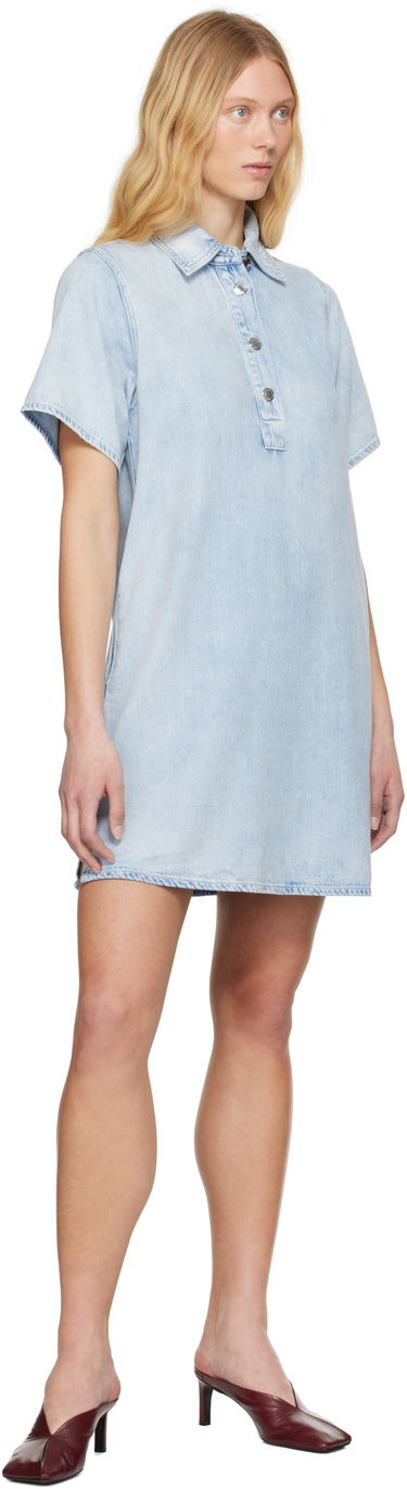 Šaty rag & bone Rag & Bone Jocelyn Featherweight Denim Minidress Modrá | WDD25S1512UFAL, 3