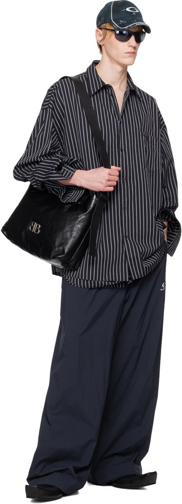 Košeľa Balenciaga Balenciaga Striped Flatground Shirt Čierna | 814598TRM23, 3
