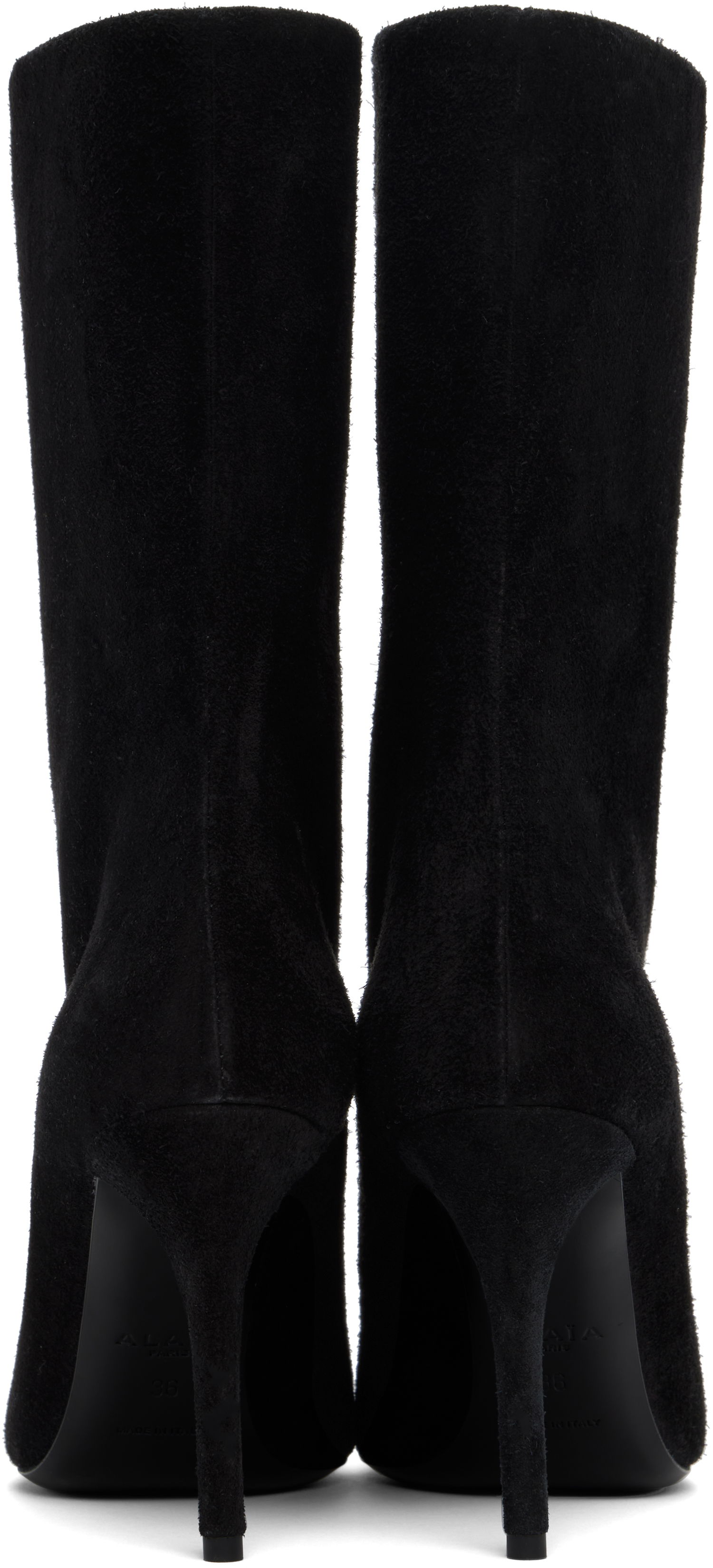 Oblečenie Alaïa ALAÏA Low 90 Suede Boots Čierna | AA3B098CK177, 1