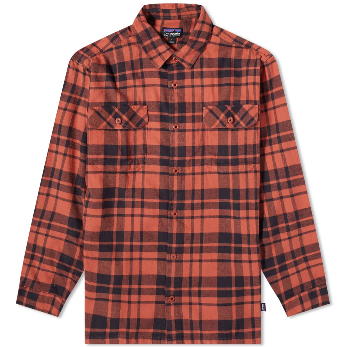 Košeľa Patagonia Organic Cotton Fjord Flannel Shirt Oranžová | 42400-ICRD, 0