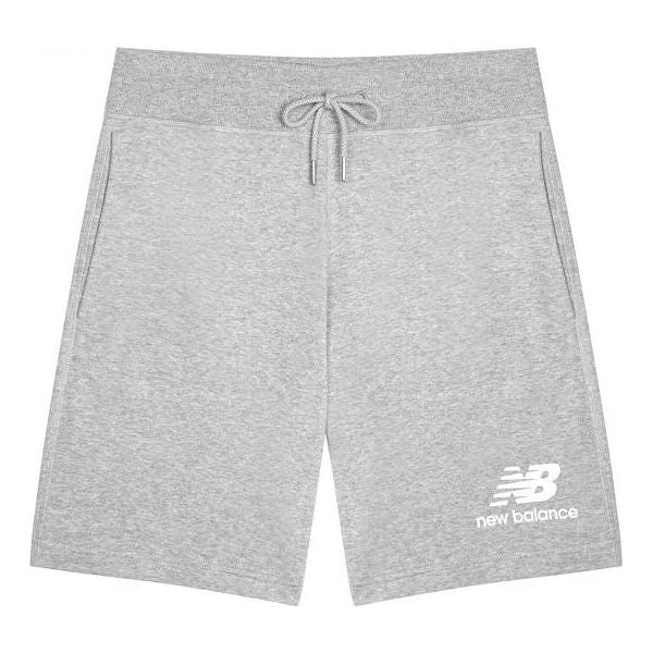 Šortky New Balance Essentials Stacked Logo Suit Shorts Šedá | AMS03558-AG