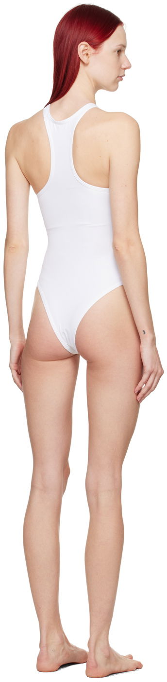 Plavky The Attico Attico Hook-Eye Swimsuit Biela | 243WBB04 PA63, 2