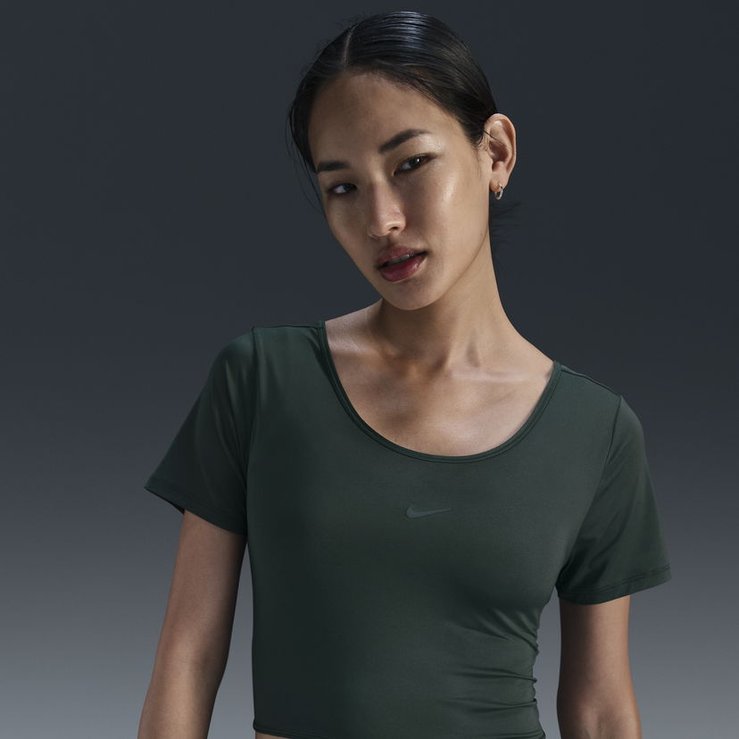 Crop Top Nike Classic Dri-FIT Short Sleeve Crop Top Zelené | FN2851-338