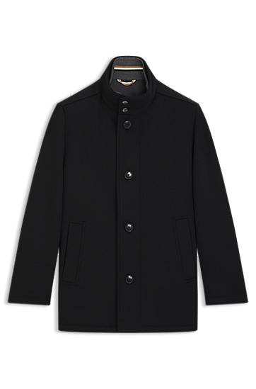 Kabáty BOSS Relaxed-fit coat in wool and cashmere Čierna | 50549193
