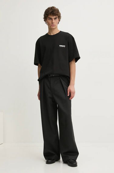 Tričko Fiorucci Black Graphic T-Shirt with Small Logo Čierna | M01FPTSH103CJ01BK01, 1