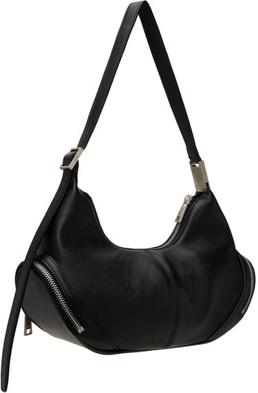 Taška cez rameno OSOI Leather Shoulder Bag With Side Pockets Čierna | 24FWB03013001, 2