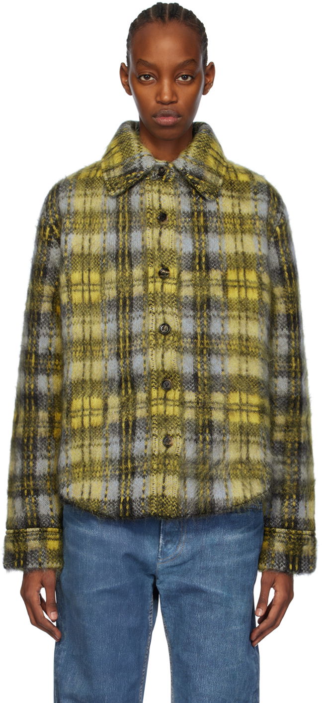 Bunda Bottega Veneta Brushed Jacket Žltá | 770799 V3ML0, 0
