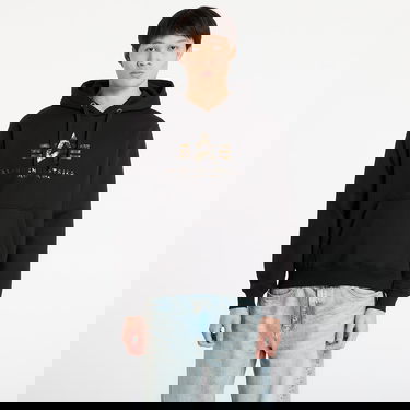 Mikina Alpha Industries Basic Hoodie Effect Print Čierna | 178312EP-03, 0