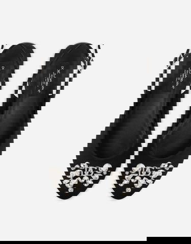 Tenisky a topánky Dolce & Gabbana Satin Slingbacks with Crystal Embellishment Čierna | D11232A477280999, 3