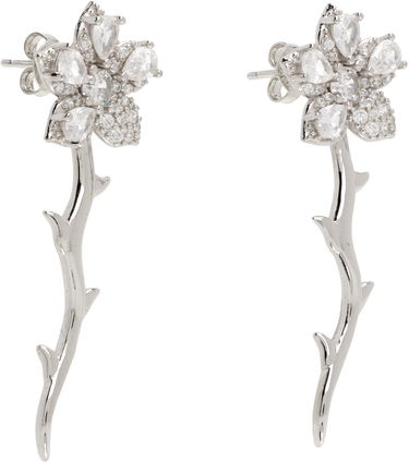 Náušnice Collina Strada Crystal Floral Thorned Vine Drop Earrings Metalická | XX1025, 1