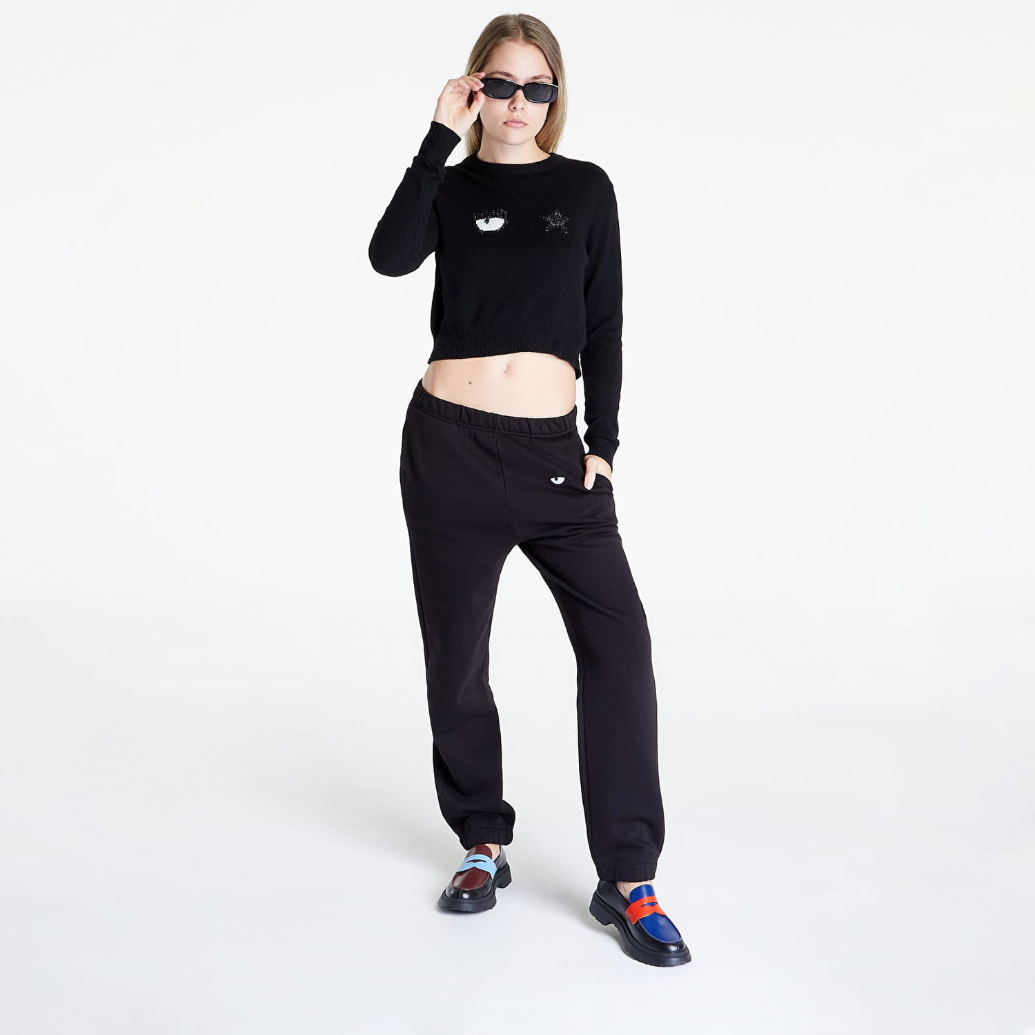 Sveter Chiara Ferragni Eyestar Knit Čierna | 73CBFM22CMA10899, 0