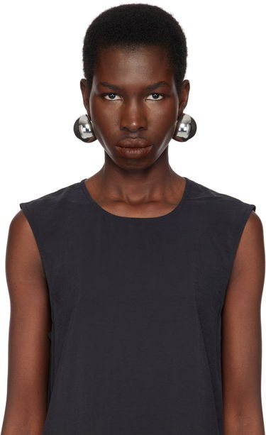 Náušnice Jacquemus Jacquemus 'The Salon' Domed Earrings Metalická | 25E251JW736-5845, 2