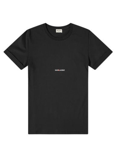 Tričko Saint Laurent Archive Logo Tee Čierna | 464572-YB2DQ-1000