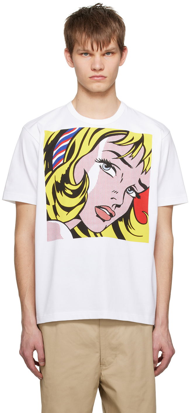 Tričko Junya Watanabe Graphic Print T-Shirt Biela | WK-T005-051, 0