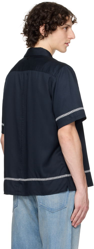 Košeľa rag & bone rag & bone Dalton Embroidered Shirt Navy | MBW25PA027SVML, 2