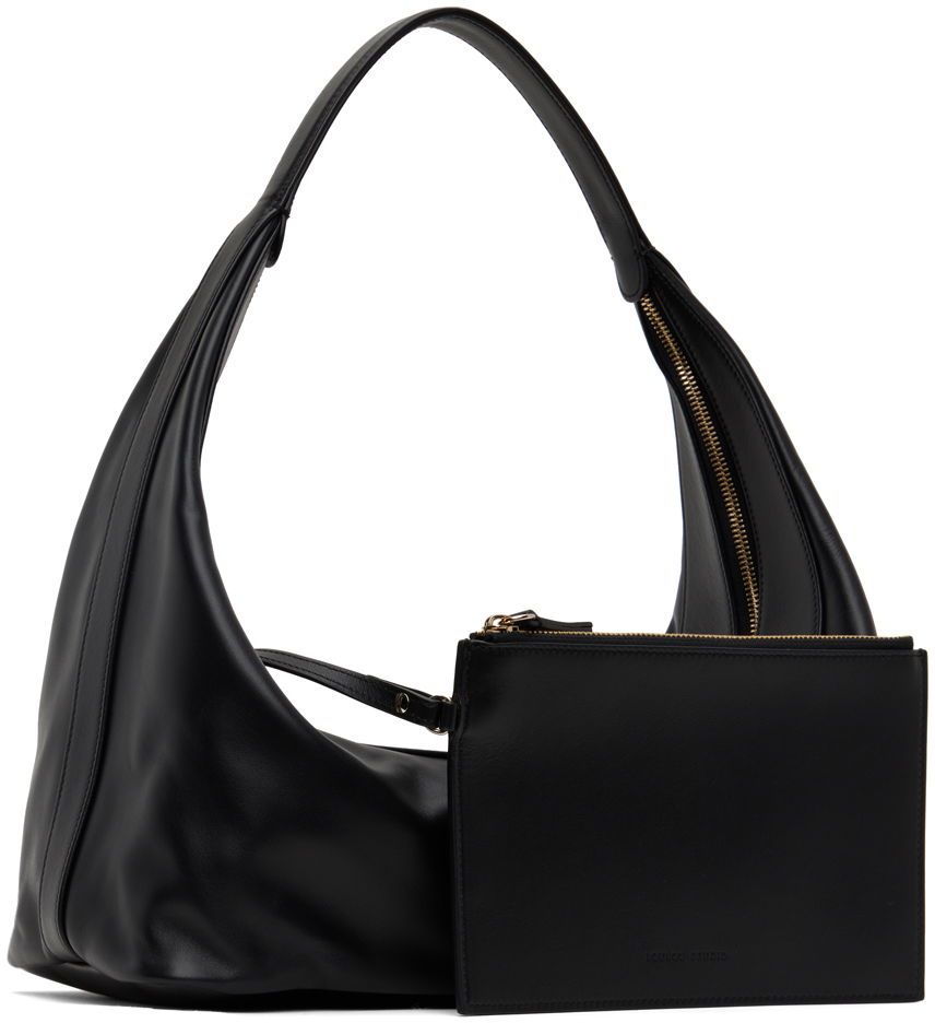Taška cez rameno Loulou de Saison Loulou de Saison Lisa Shoulder Bag Čierna | LISA, 1