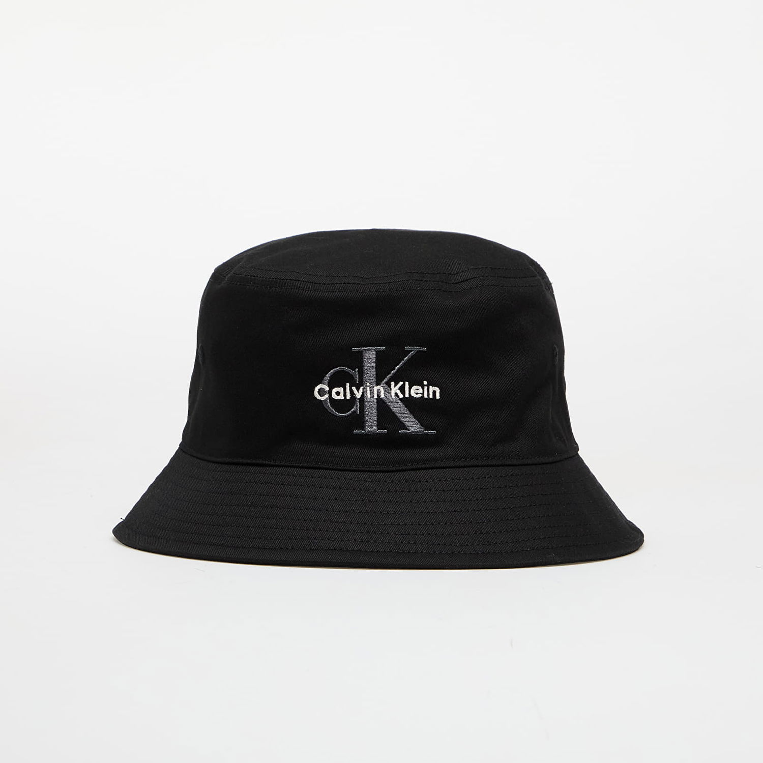 Šiltovka CALVIN KLEIN Calvin Klein Jeans Monologo Embroidery Bucket Hat Čierna | LV04G5020G UB1, 0