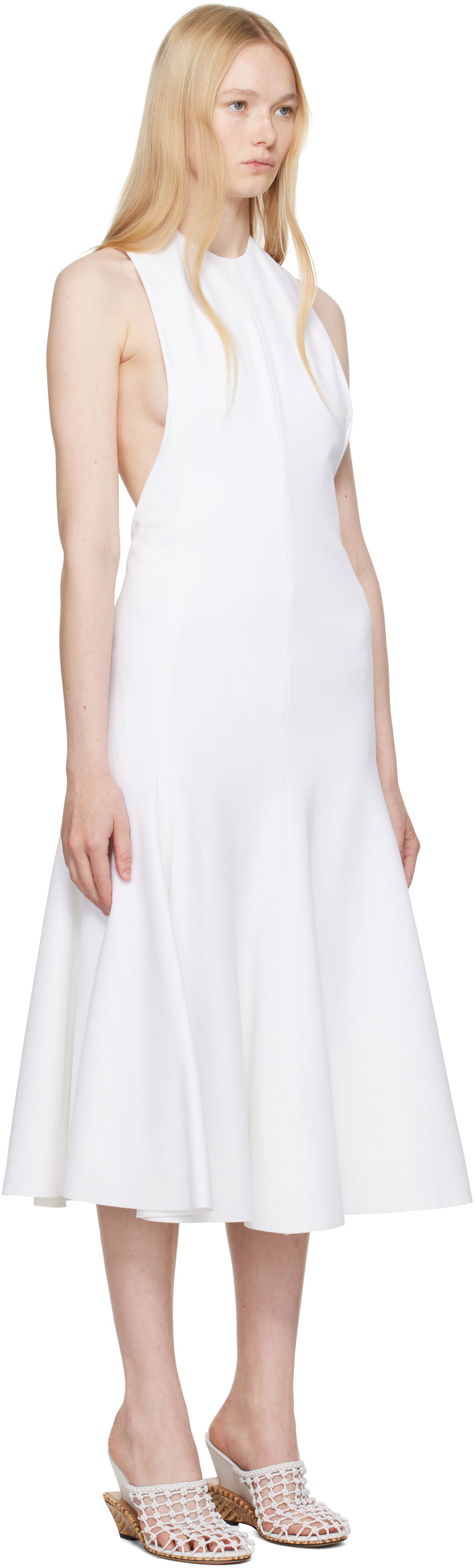 Šaty Jacquemus Jacquemus La Casa 'The Favola' Sleeveless Midi Dress Biela | 25E251DR183-1667, 1
