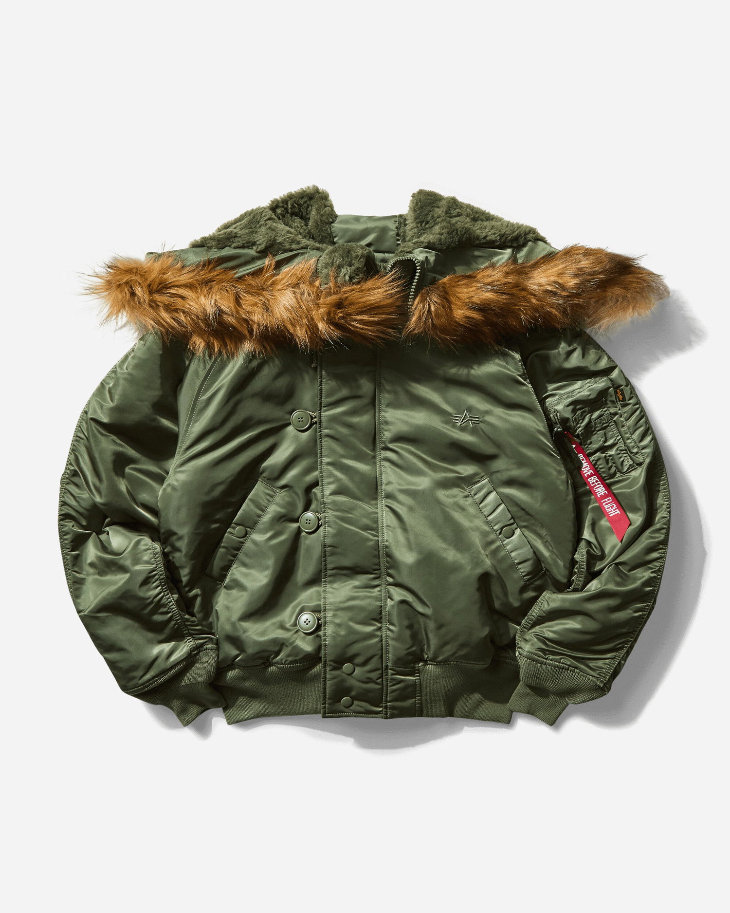 Bomber bunda Alpha Industries N-2B Heritage Winter Jacket Zelené | 100105AI 01, 0