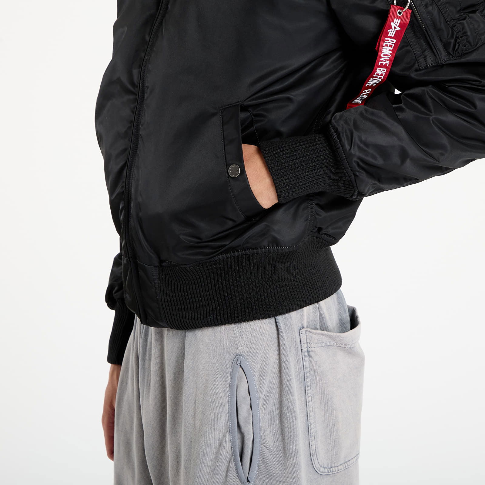 Bomber Jacket With Logo Patch