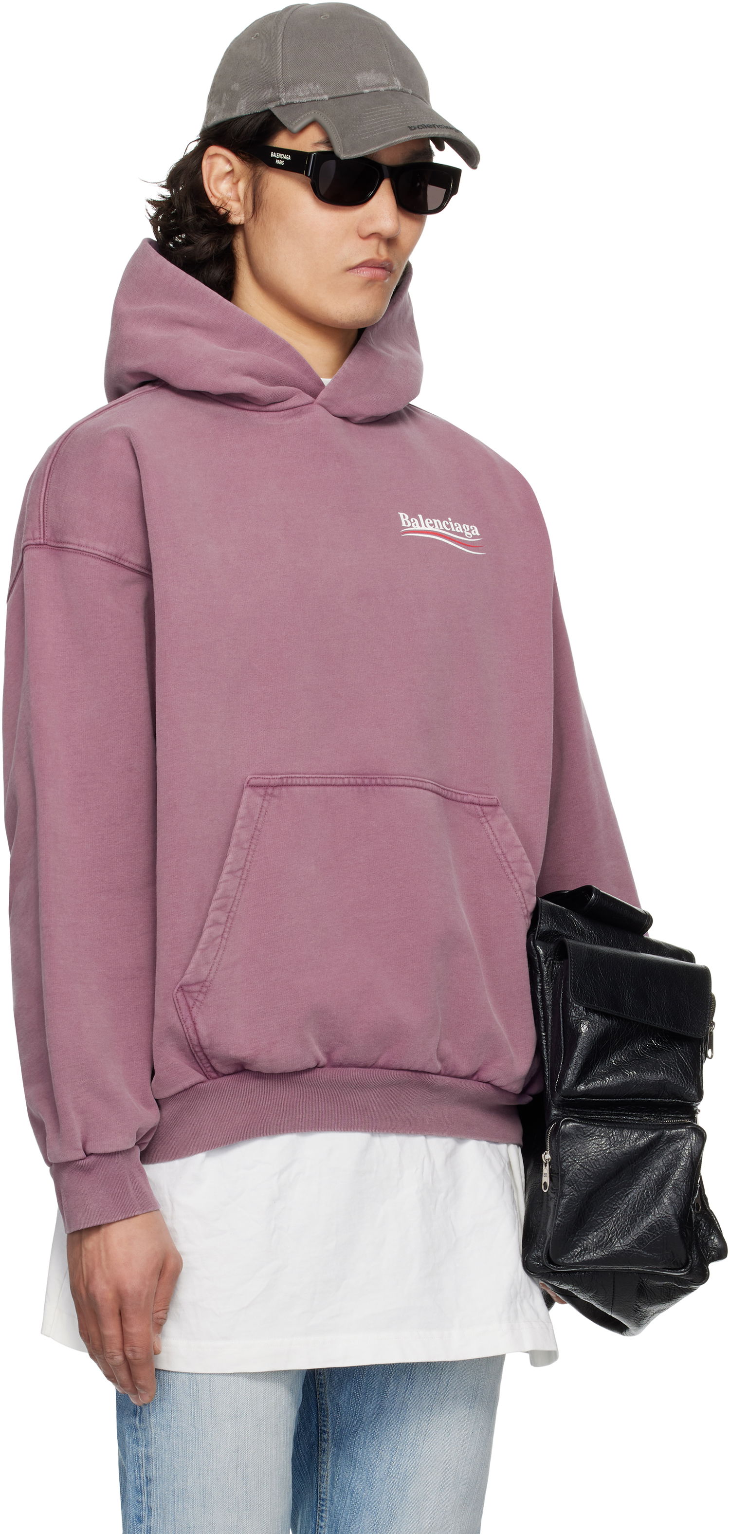 Mikina Balenciaga Balenciaga Campaign Hoodie Ružová | 767877TQVN6, 1
